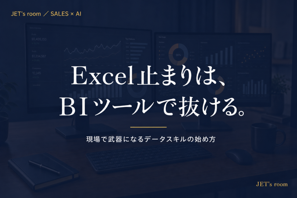 Excel止まりは、BIツールで抜ける。
